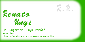 renato unyi business card