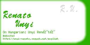 renato unyi business card